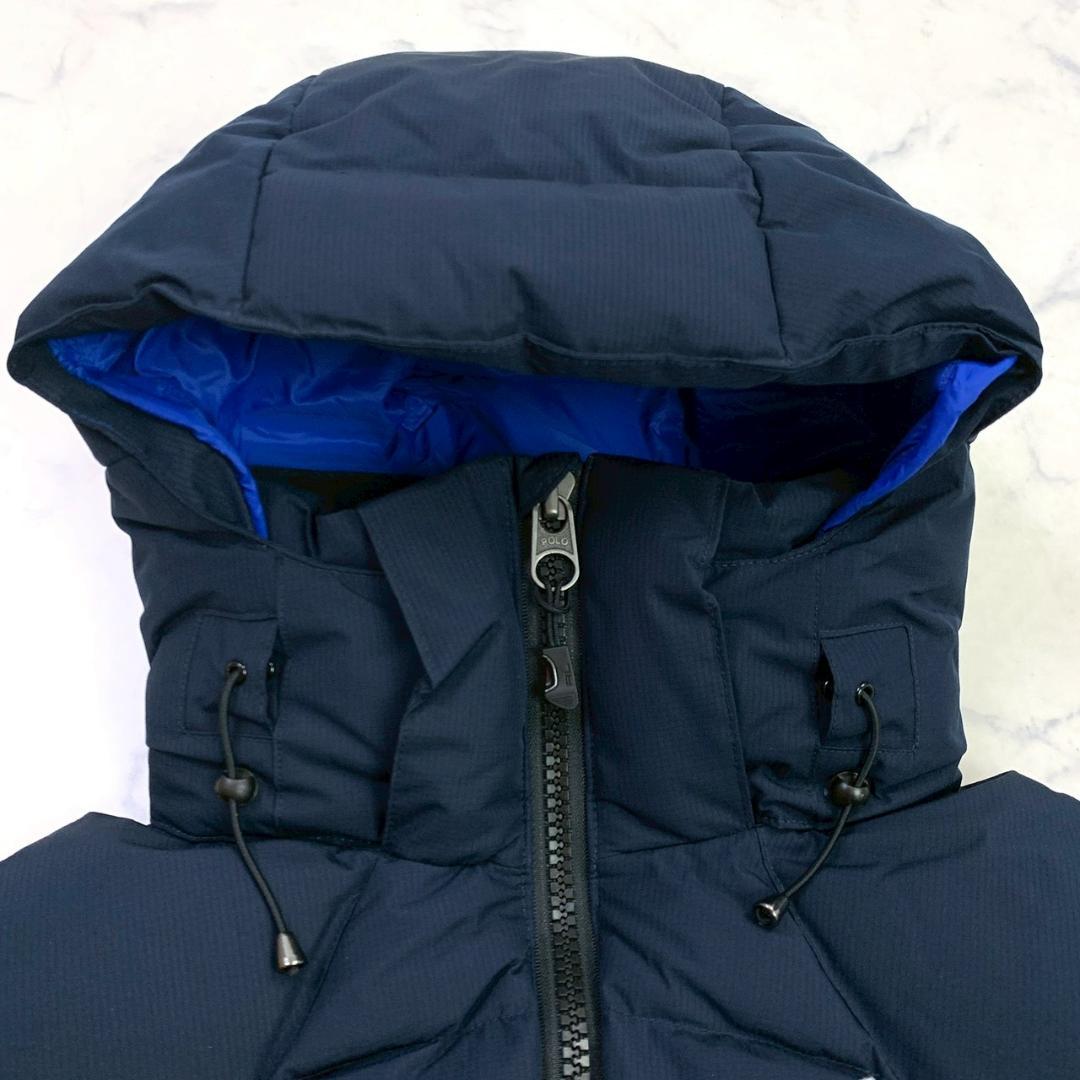 ポロラルフローレン ダウンベスト ビッグポニー ネイビー XS　E027