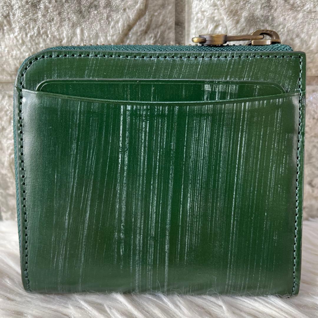 【新品未使用】ハンティングワールド　ブライドルレザー　L字ファスナー 折り財布