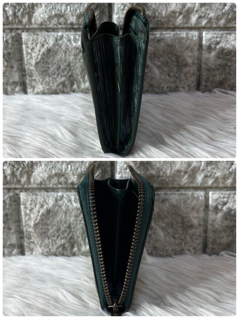 【新品未使用】ハンティングワールド　ブライドルレザー　L字ファスナー 折り財布