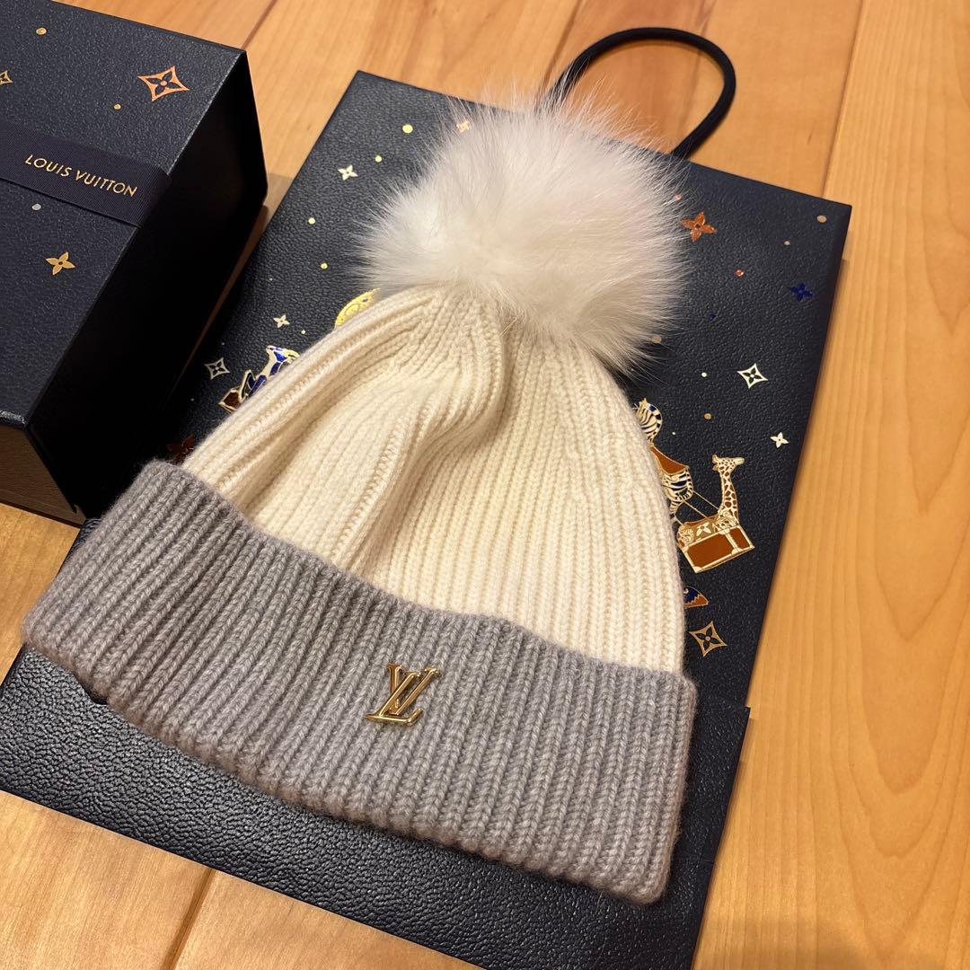 ルイヴィトン　ニット帽カシミヤ　LV