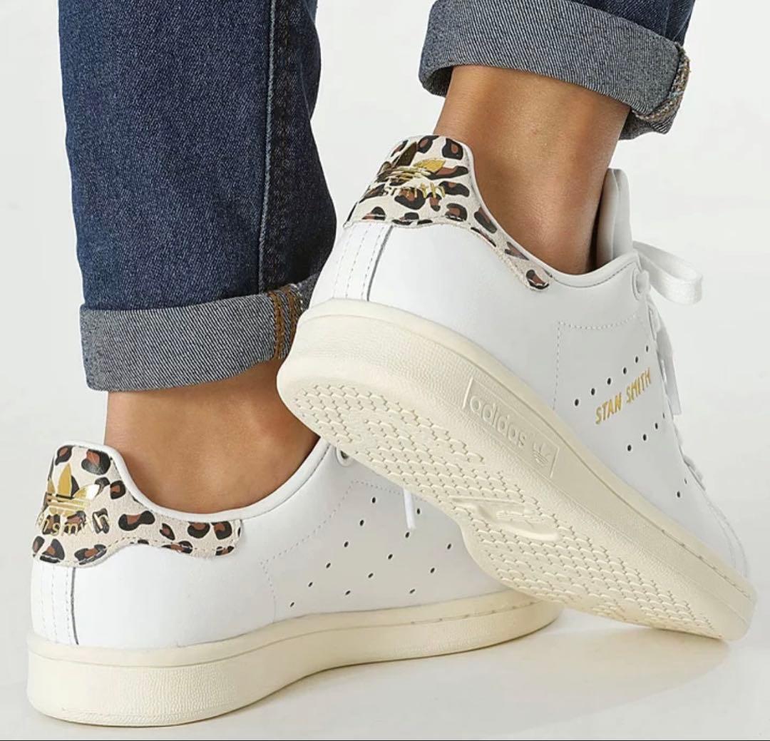 アディダス スタンスミス ホワイト/ヒョウ柄