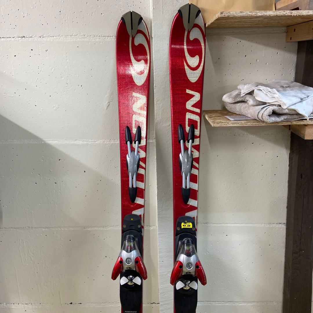 SALOMON 155センチ　スキー板 ビンディング付き