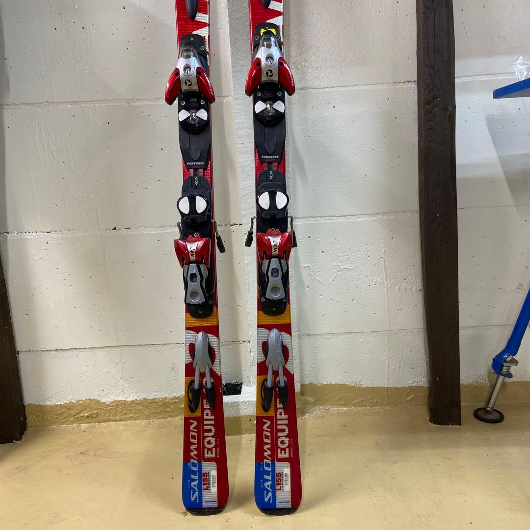 SALOMON 155センチ　スキー板 ビンディング付き