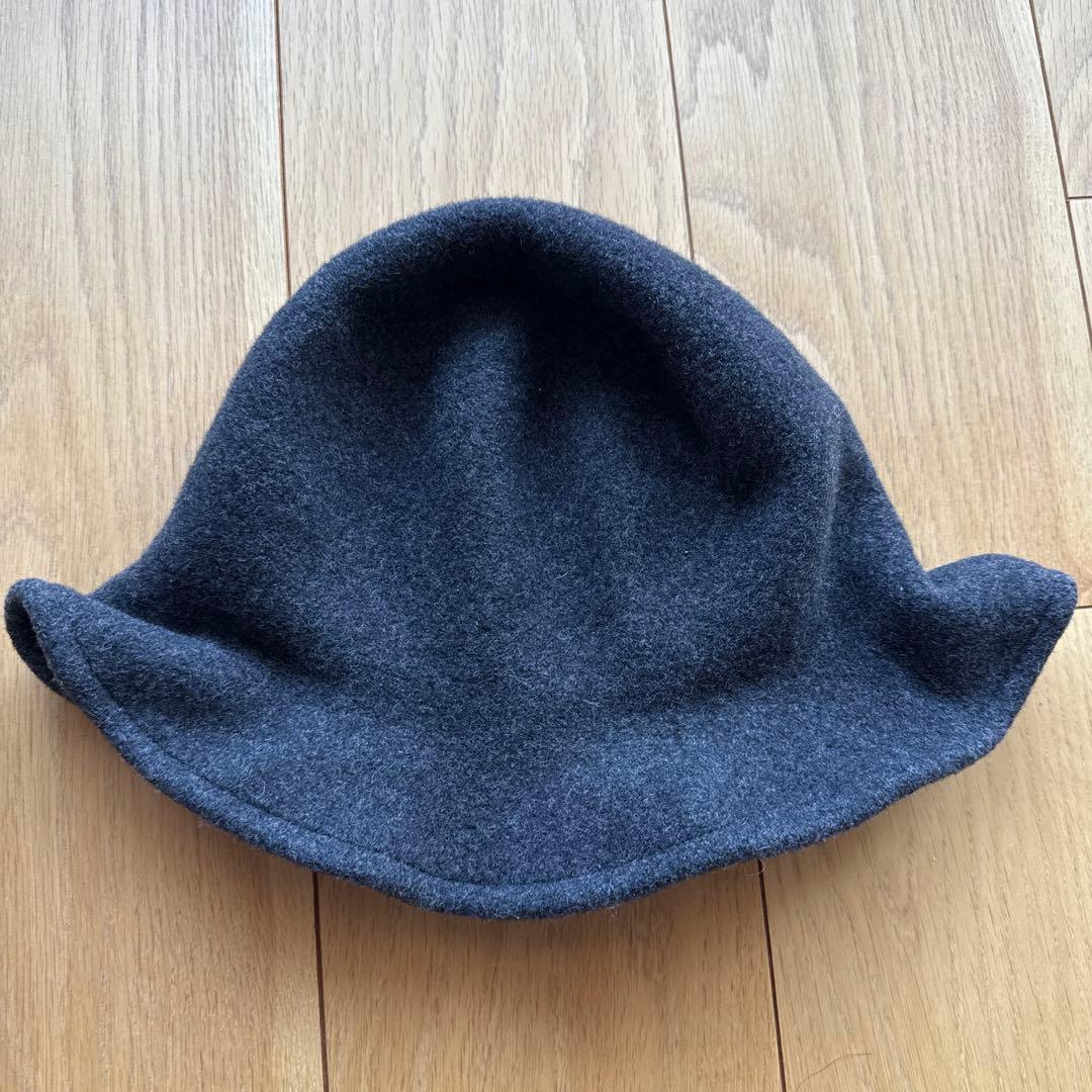 【未使用】SCHA ウールハット　グレー　ドイツ製