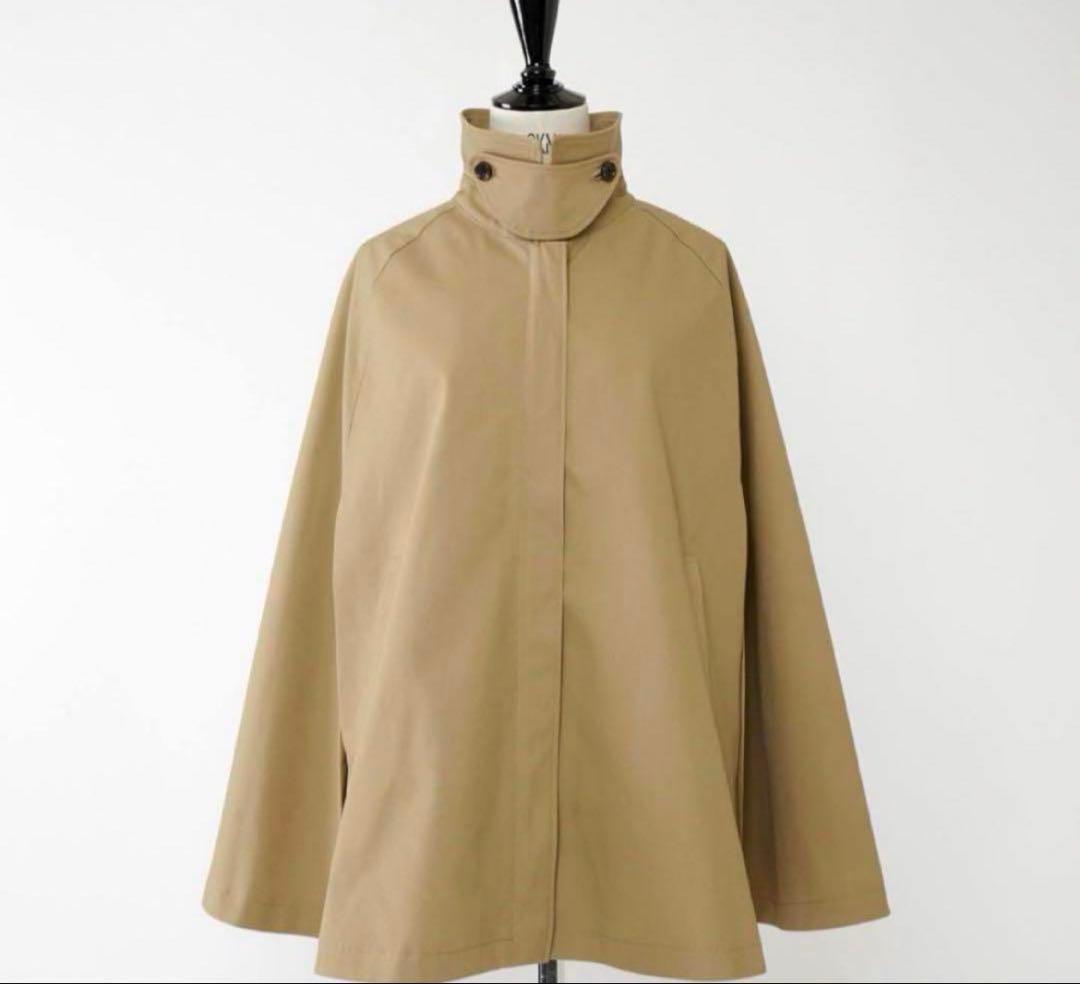 HEVE ヘイブ トレンチケープコート ベージュ