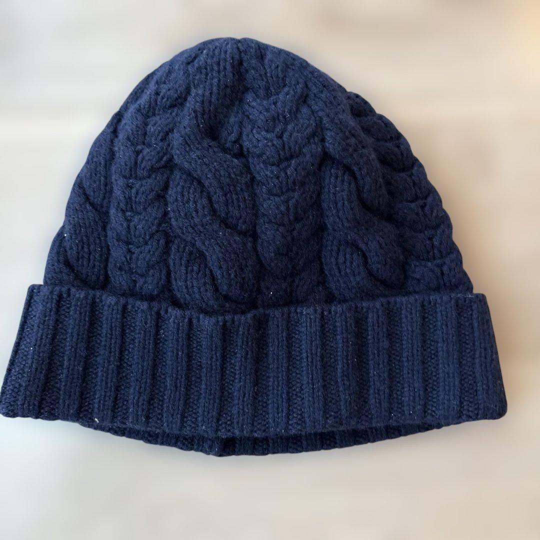 ラルフローレン パープルレーベル カシミア ニット帽