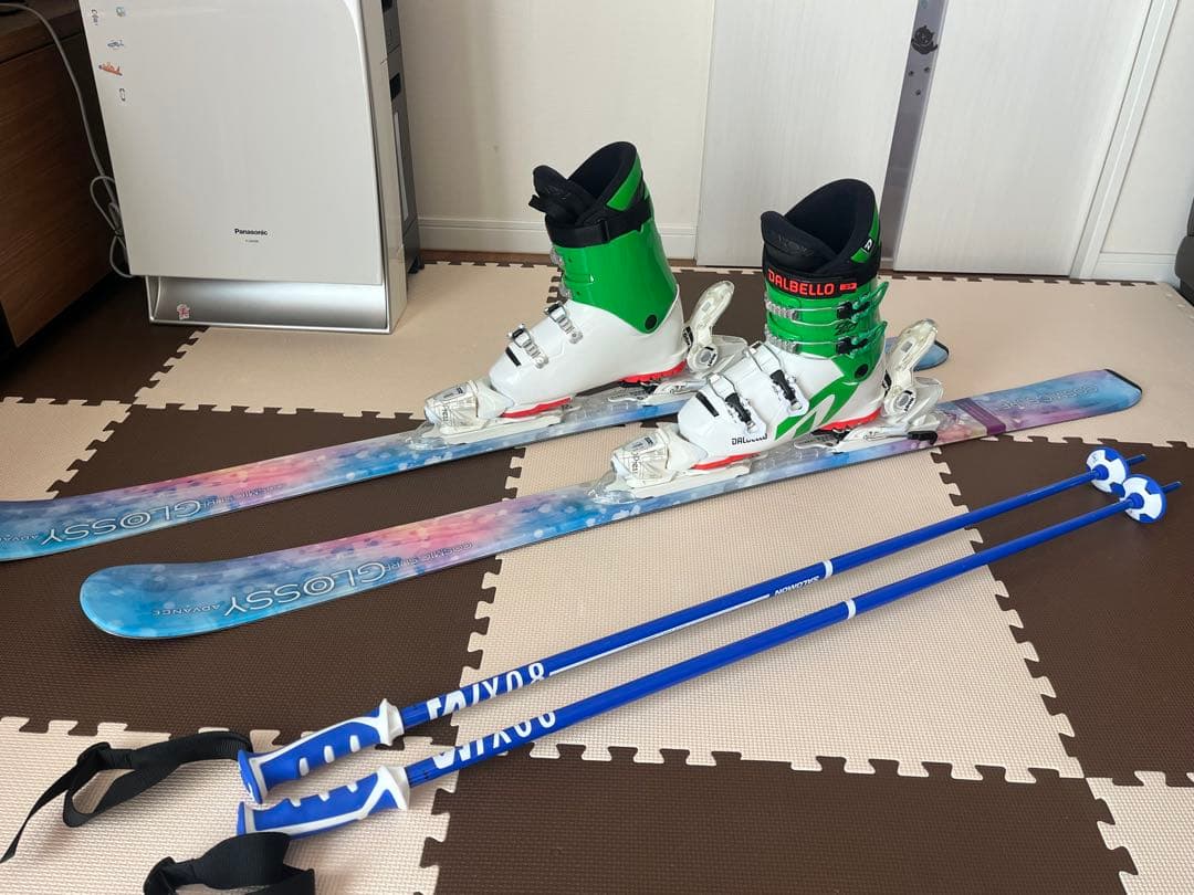 COSMIC SURF スキーセット142cm 、ブーツ24-24.5cm