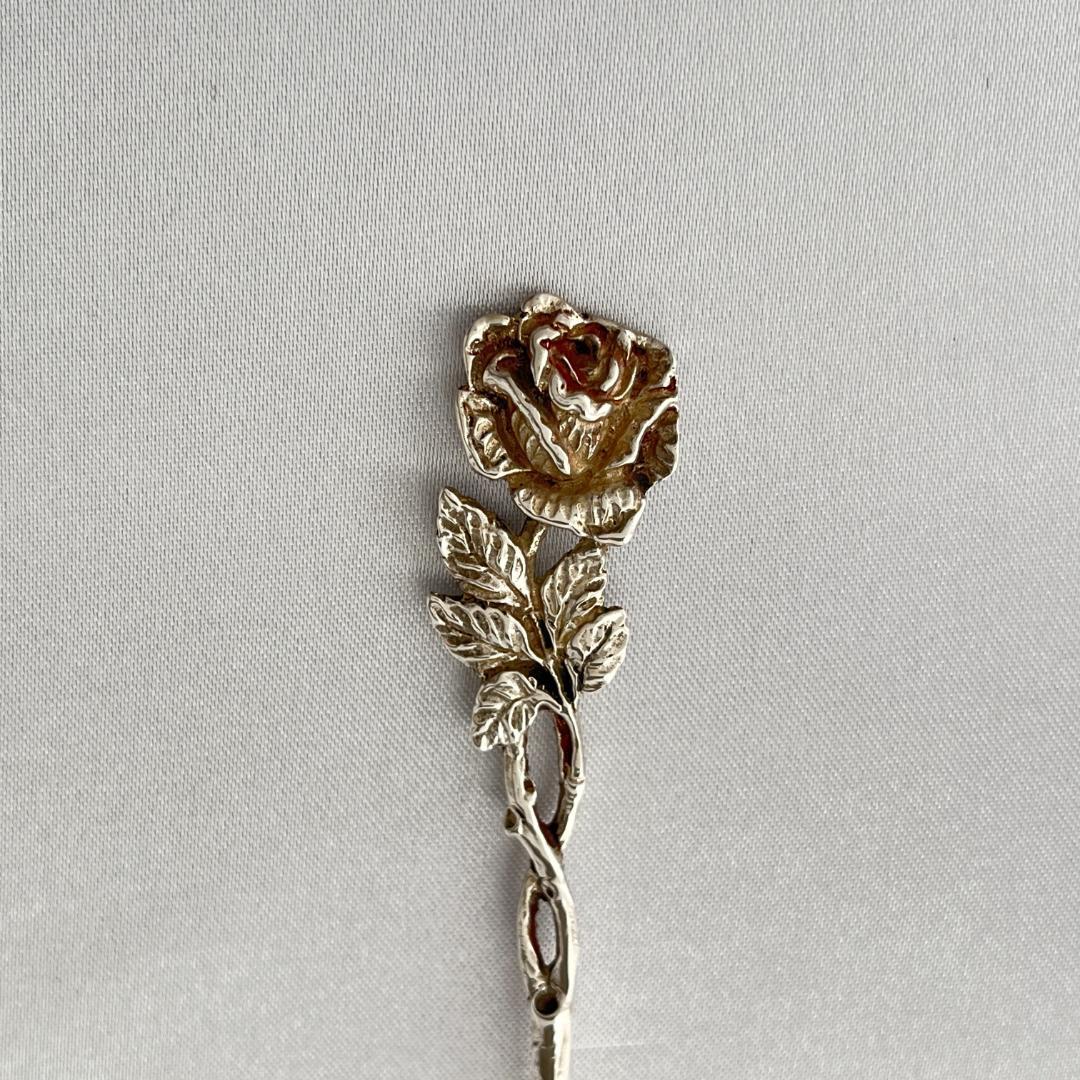 【Christoph Bach】 薔薇の透かしのケーキサーバー【純銀】