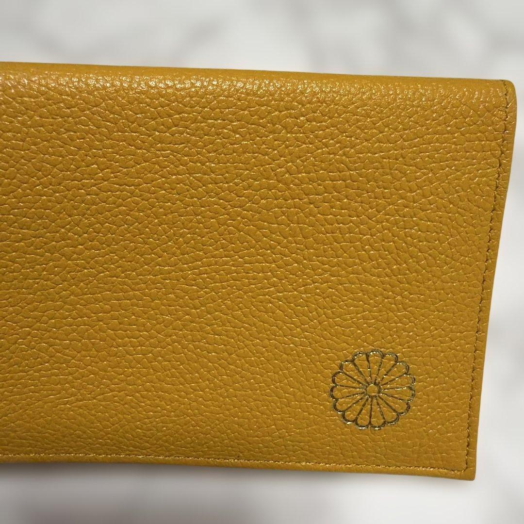 皇居　イエロー レザー 長財布