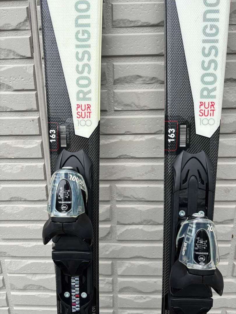 ロシニョール　Pursuit 100　163cm　激軽！使いやすい　ストック付き