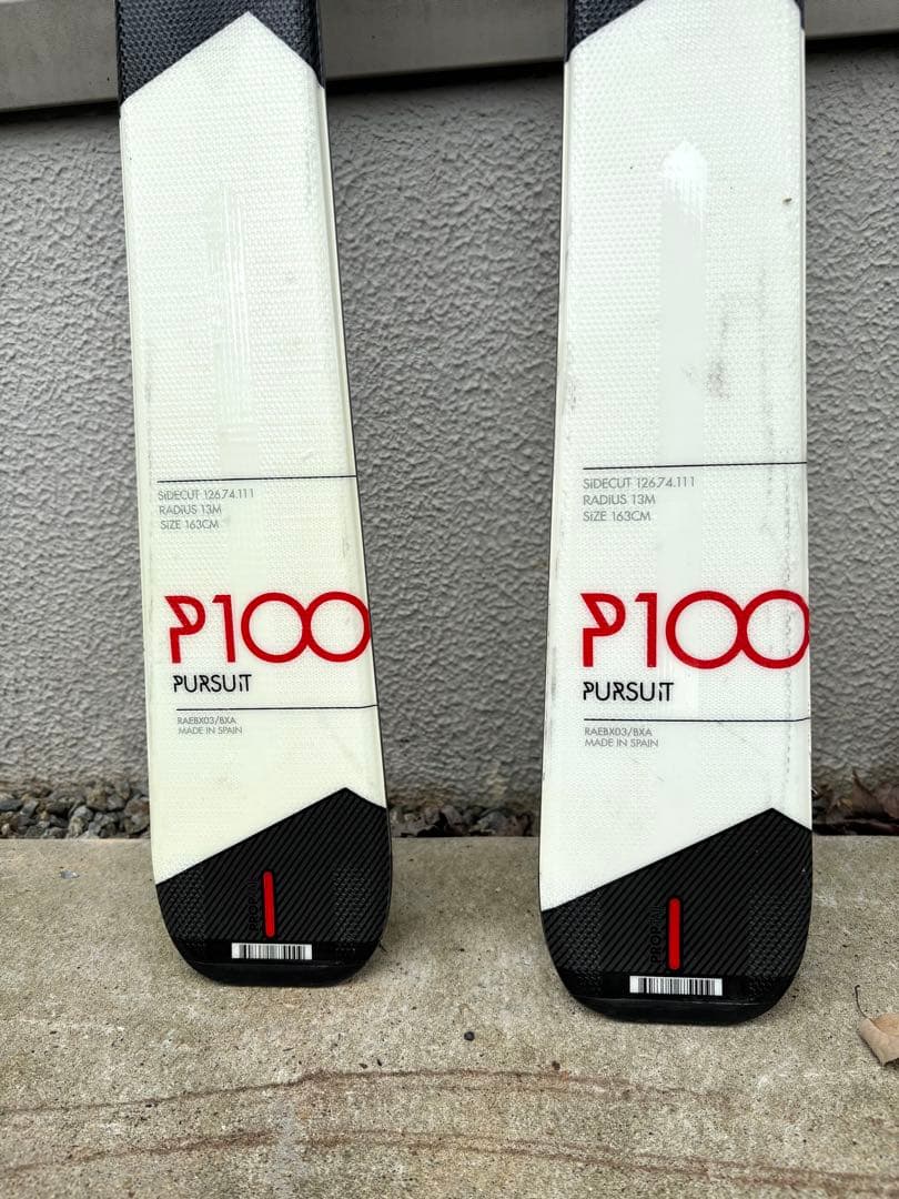 ロシニョール　Pursuit 100　163cm　激軽！使いやすい　ストック付き