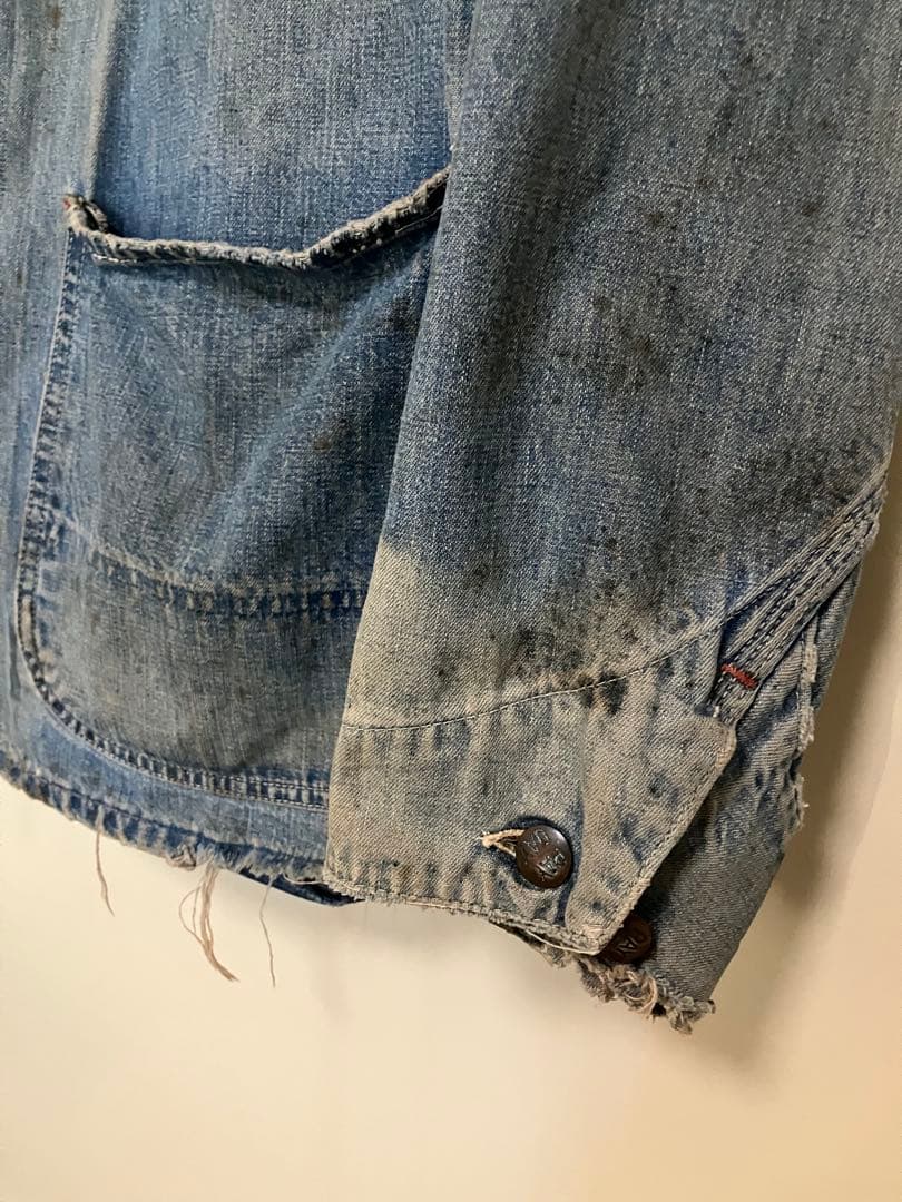 PAYDAY ペイデイ50'sカバーオール デニムジャケット ビッグサイズ　ボロ