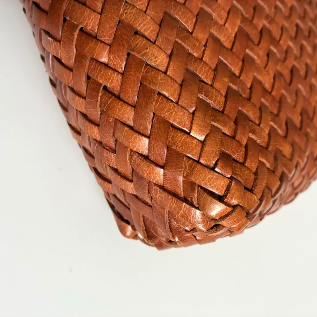 ドラゴンディフュージョン　メッシュトートバッグ　コニャックブラウン