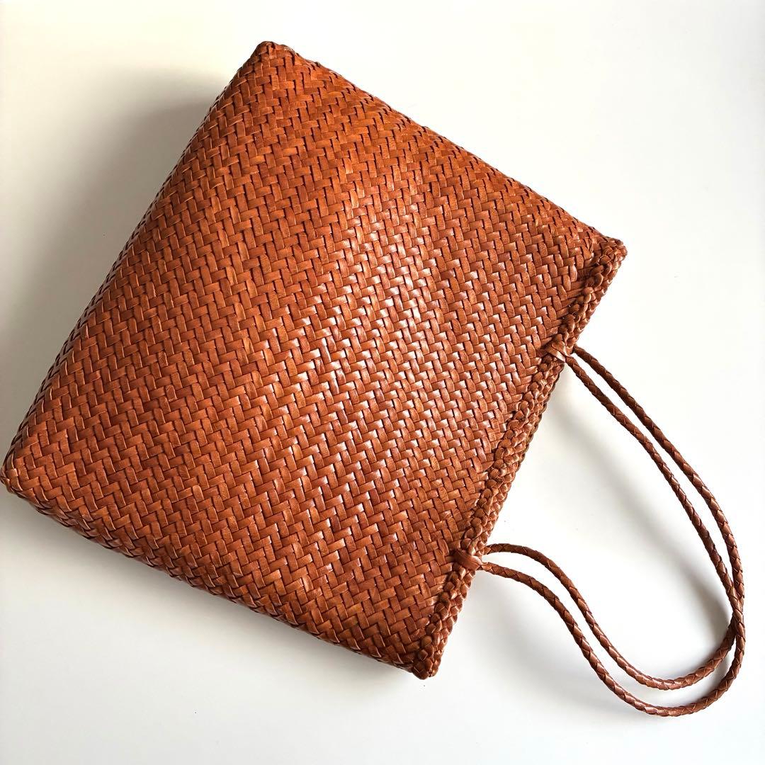 ドラゴンディフュージョン　メッシュトートバッグ　コニャックブラウン