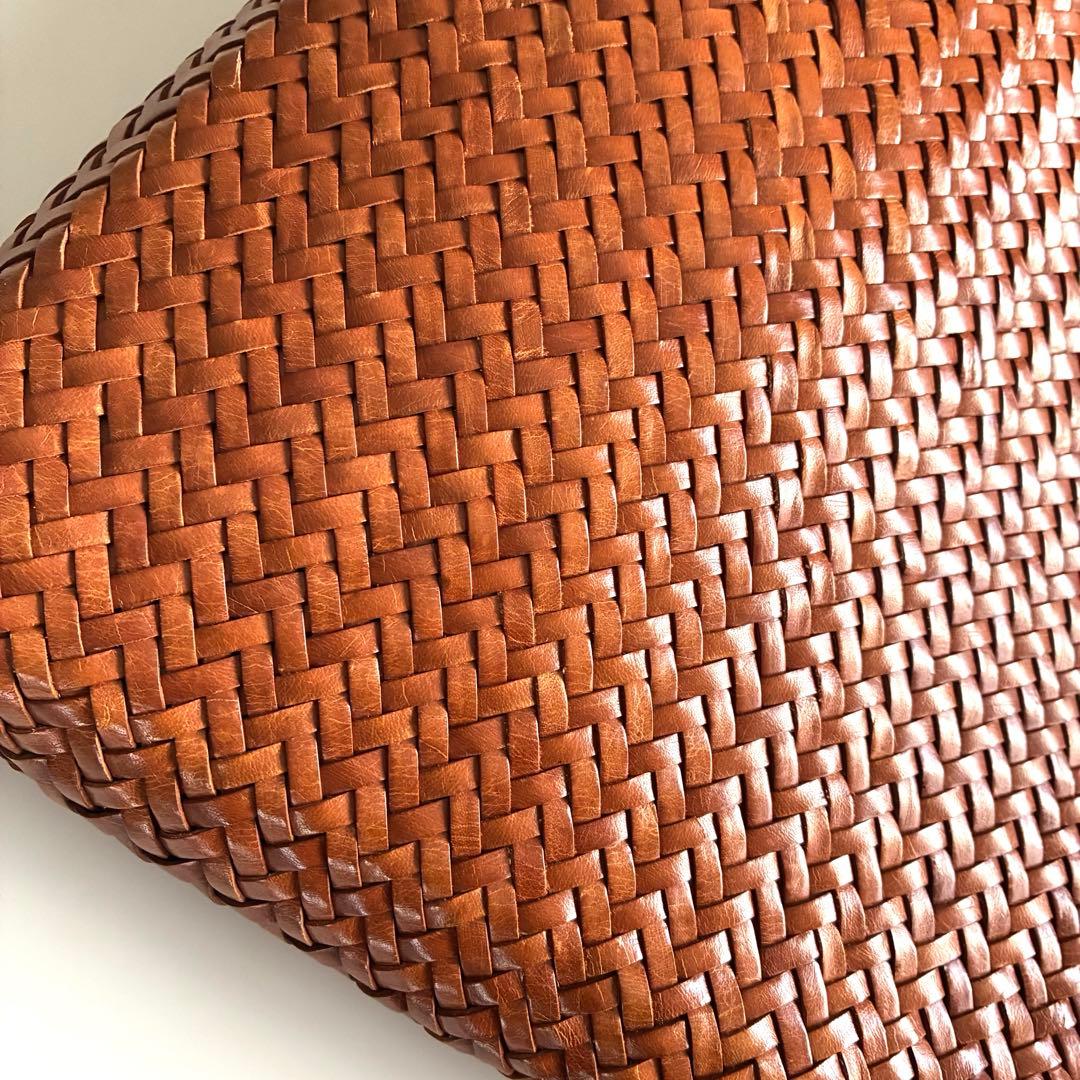 ドラゴンディフュージョン　メッシュトートバッグ　コニャックブラウン