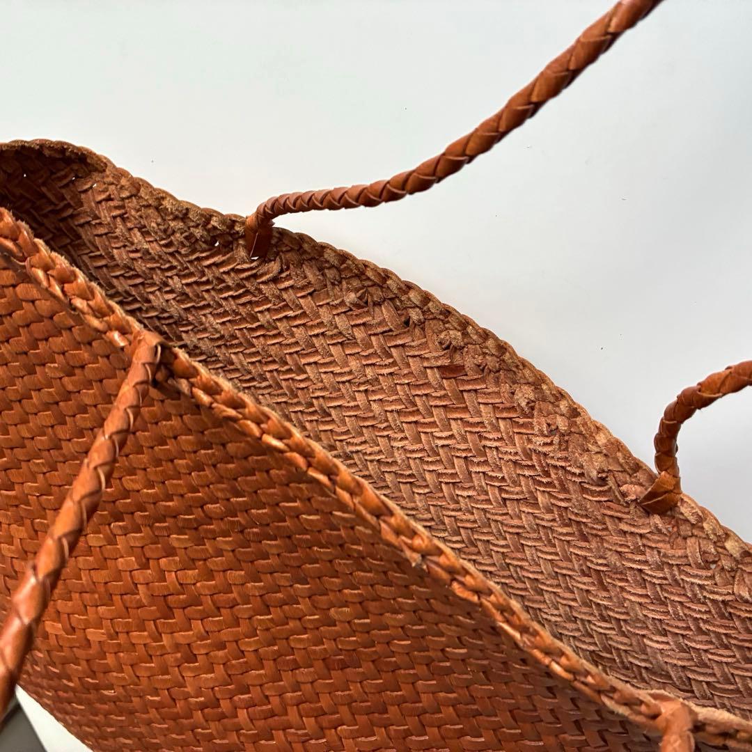 ドラゴンディフュージョン　メッシュトートバッグ　コニャックブラウン