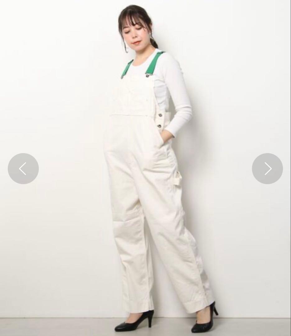 限定お値下げビームスボーイ　アジャスターサロペット　ホワイト