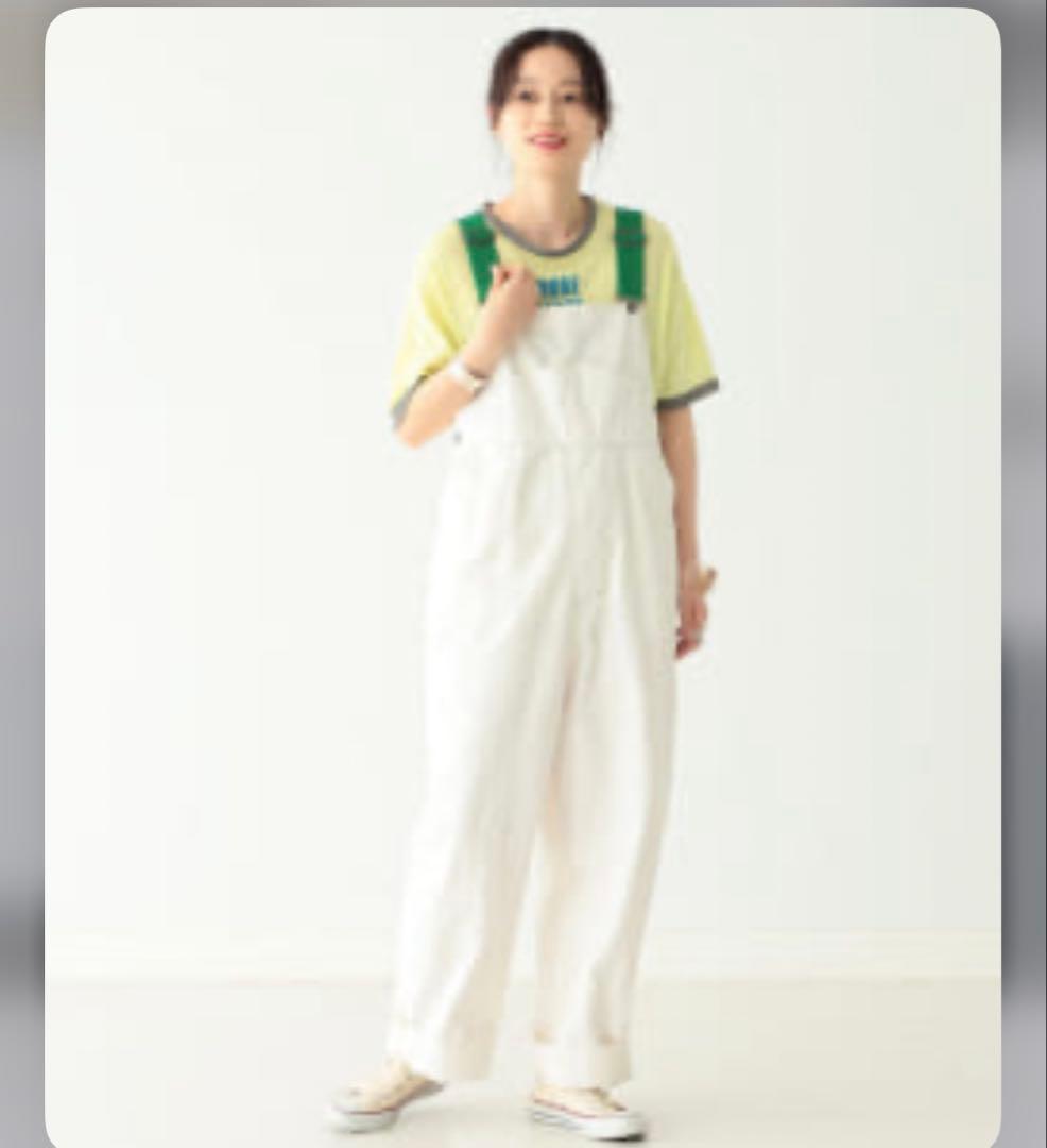 限定お値下げビームスボーイ　アジャスターサロペット　ホワイト