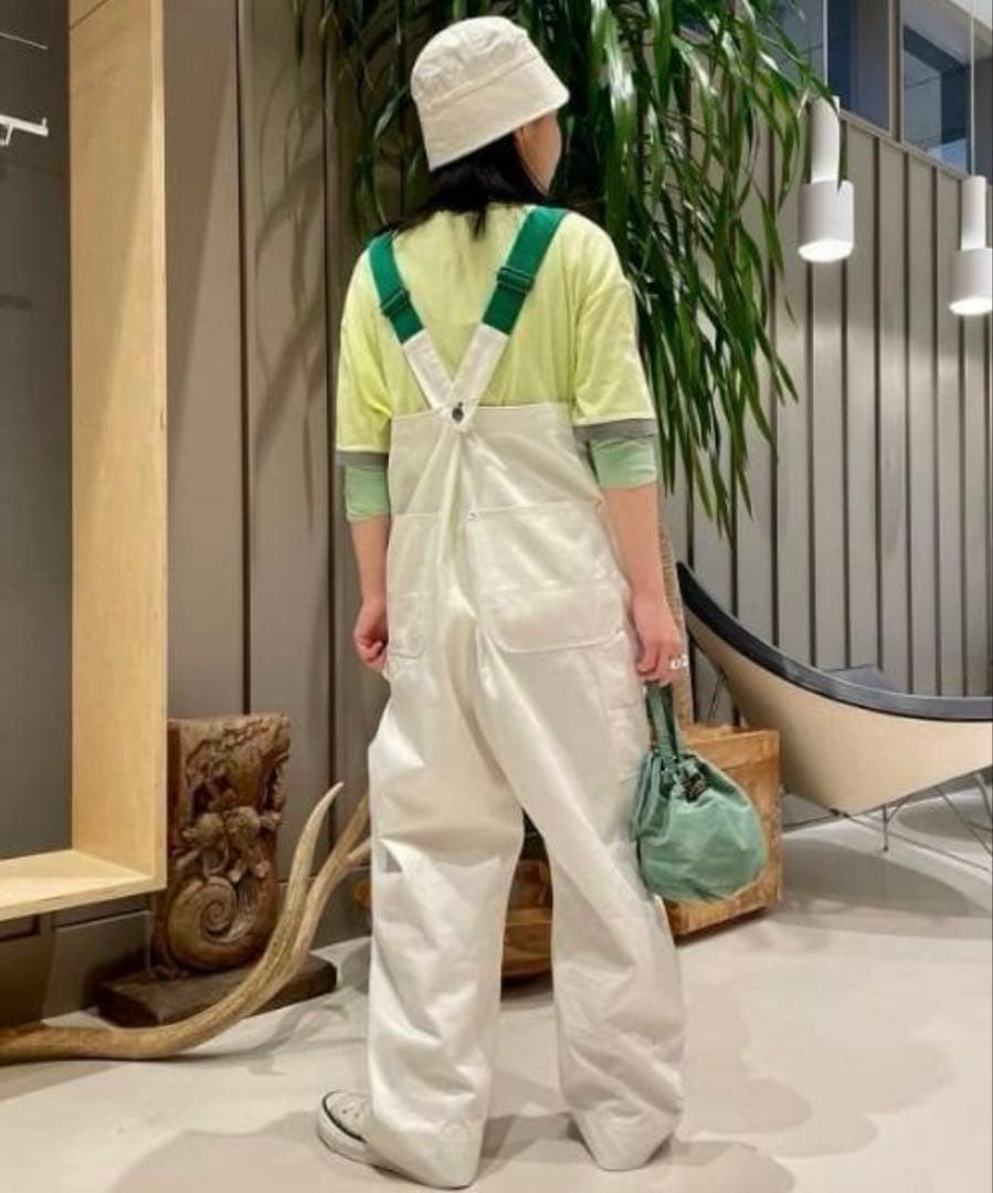 限定お値下げビームスボーイ　アジャスターサロペット　ホワイト