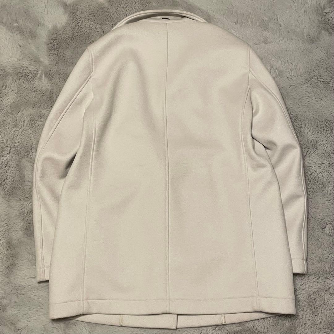 【美品】HERNO 定価25万　ウールカシミア　ピーコート　46