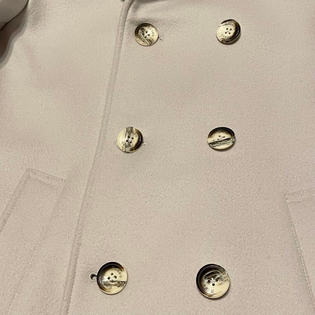 【美品】HERNO 定価25万　ウールカシミア　ピーコート　46