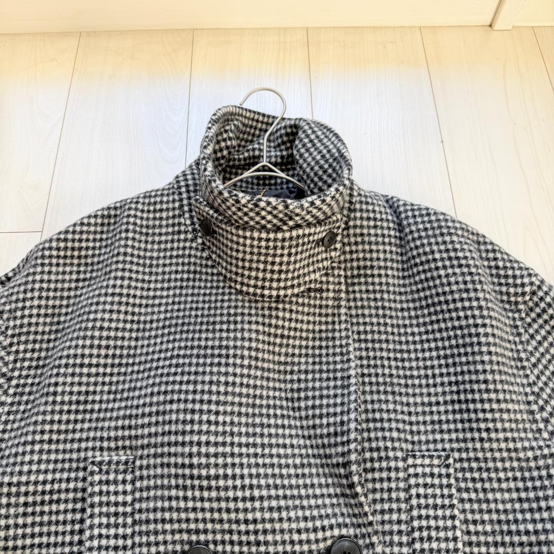 美品・完売品　スローブイエナ　メルトンビッグPコート　千鳥柄　希少　36