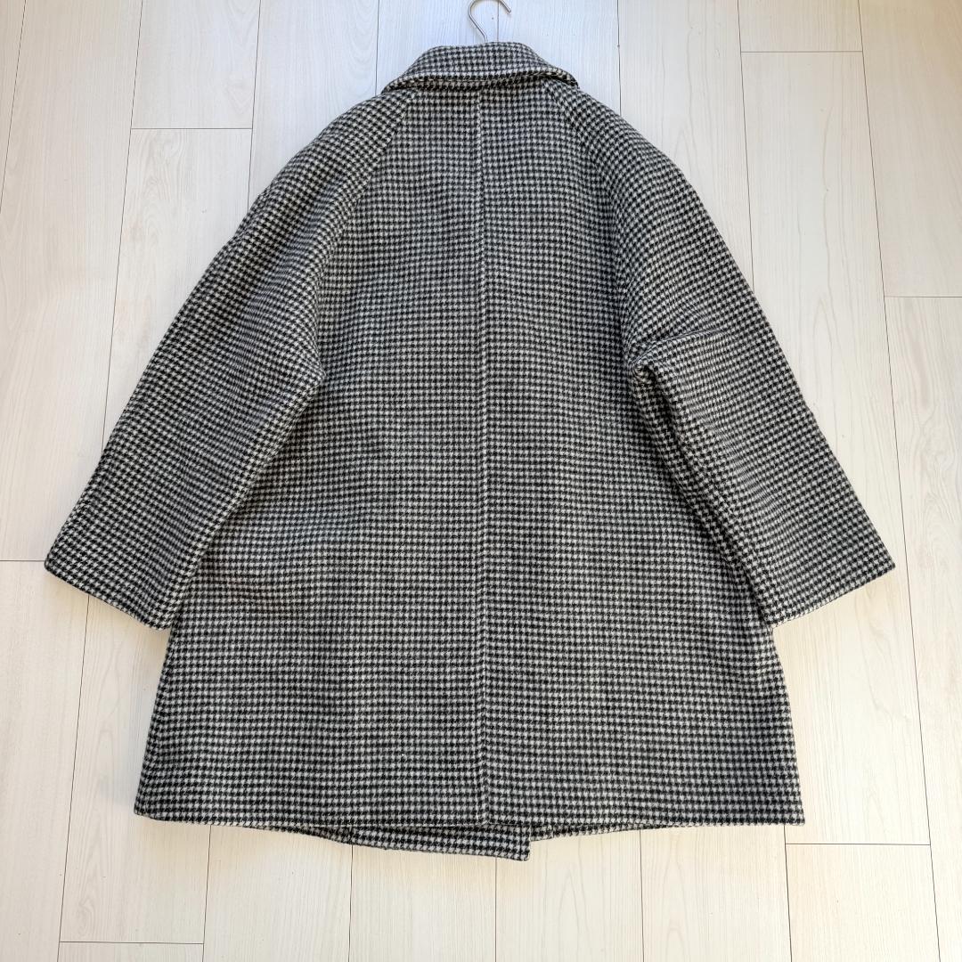 美品・完売品　スローブイエナ　メルトンビッグPコート　千鳥柄　希少　36