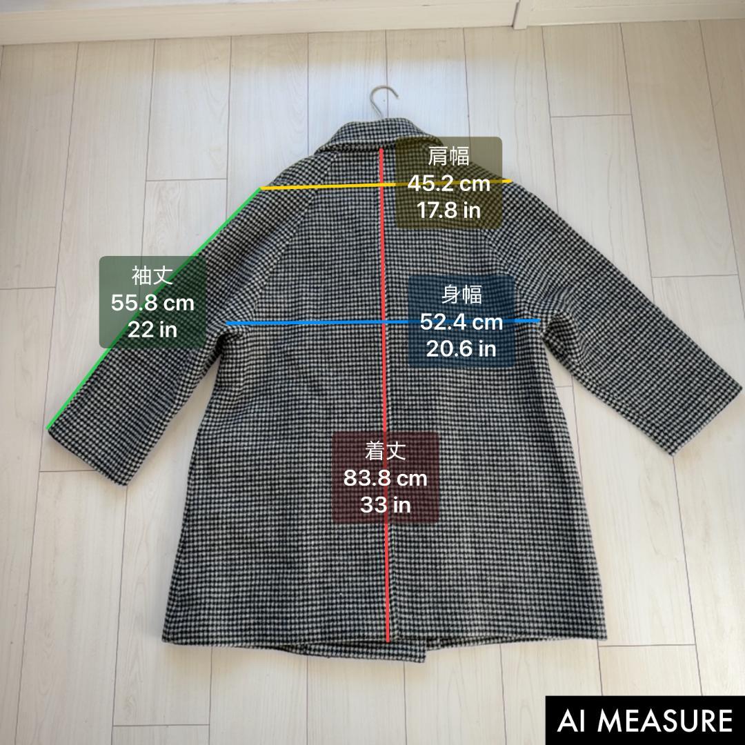 美品・完売品　スローブイエナ　メルトンビッグPコート　千鳥柄　希少　36
