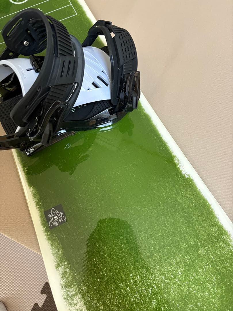 RIDE スノーボード グリーン バインディング付き　ケース付き