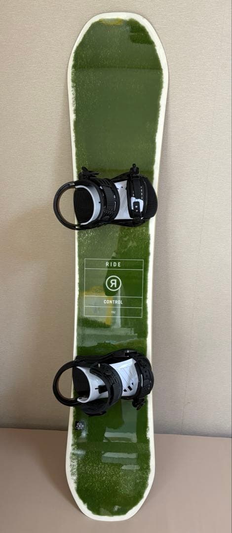 RIDE スノーボード グリーン バインディング付き　ケース付き