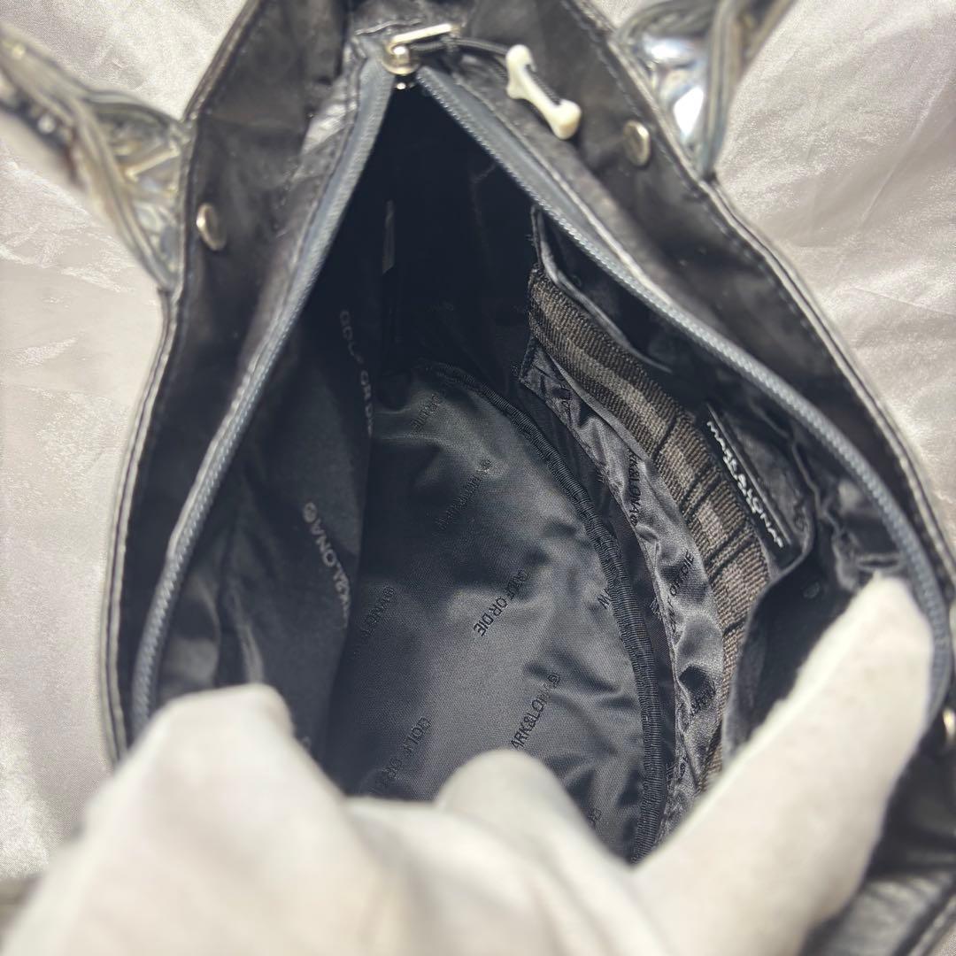 【未使用に近い】MARK&LONA 防水 カートバッグ ハンドバッグ スカルロゴ