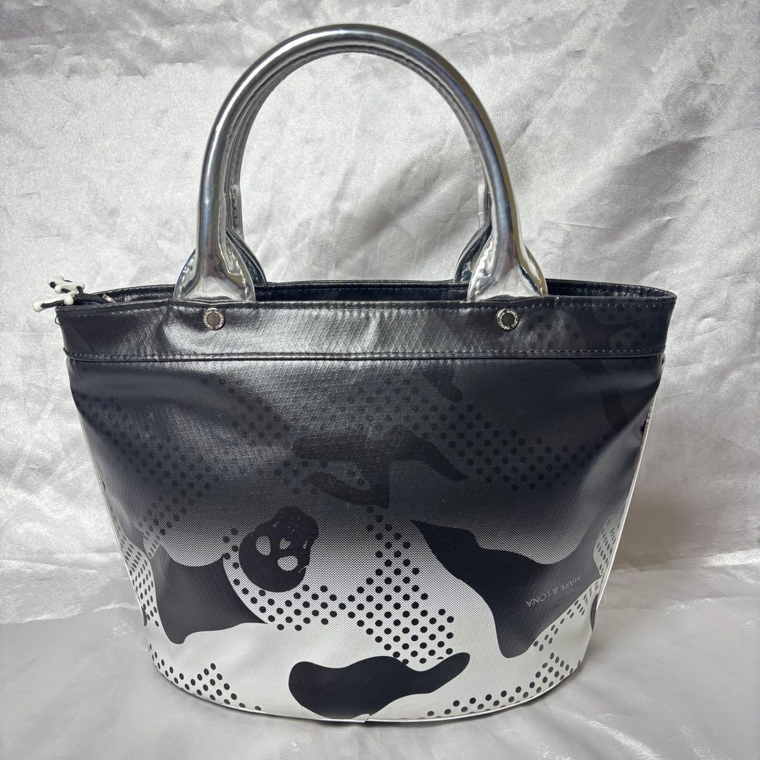 【未使用に近い】MARK&LONA 防水 カートバッグ ハンドバッグ スカルロゴ