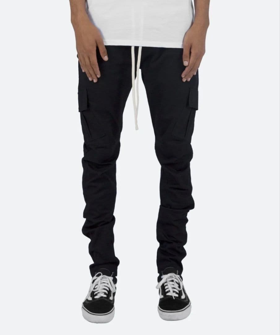 パンツ mnml ZIP CARGO DRAWCORD PANTS / BLACK5