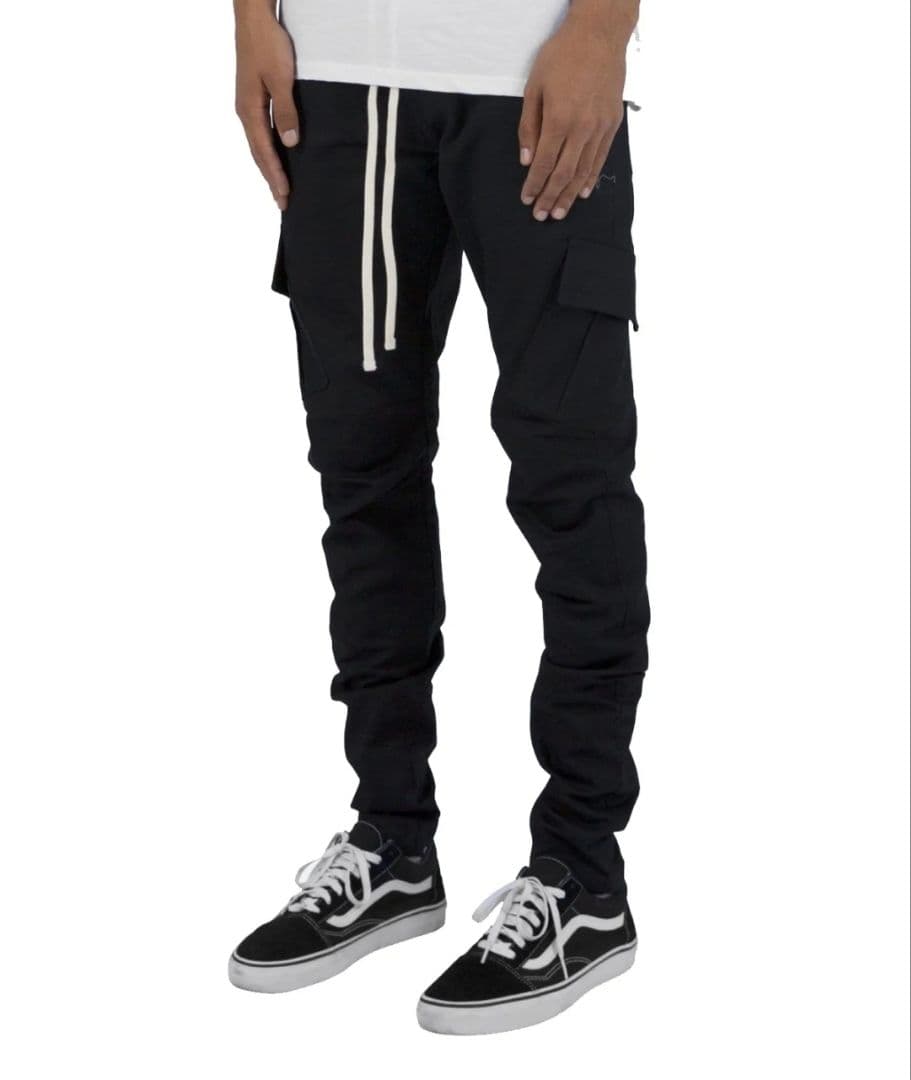 パンツ mnml ZIP CARGO DRAWCORD PANTS / BLACK5