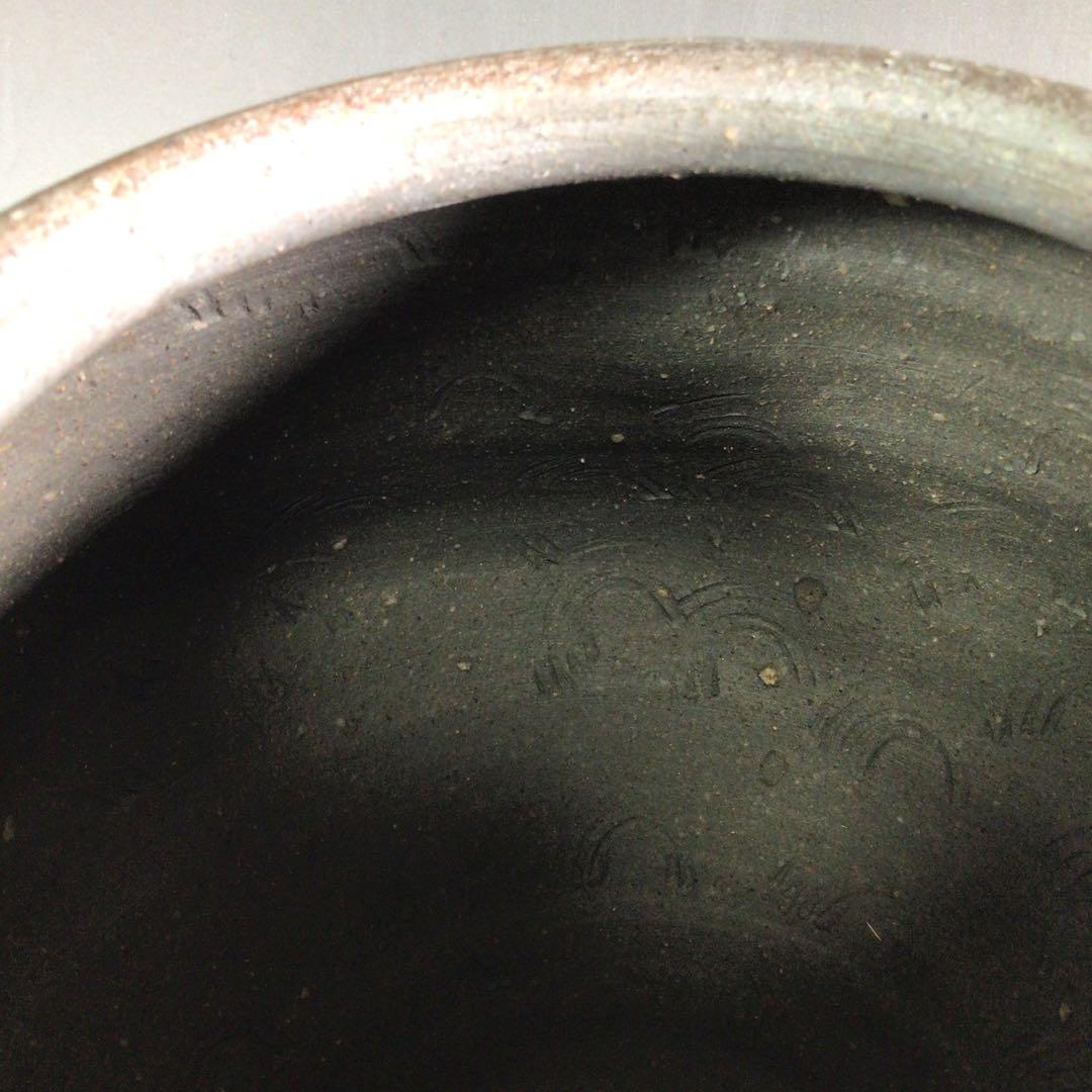 Ｒ５０３　水指　『萬古焼』『堀野証嗣造』『赤絵蓋』『替蓋付』『南蛮水指』　共箱