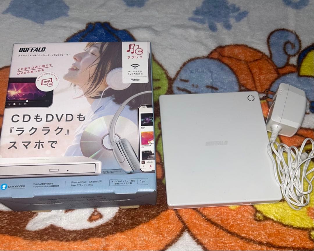 BUFFALO スマートフォン用CDレコーダー DVDプレーヤー