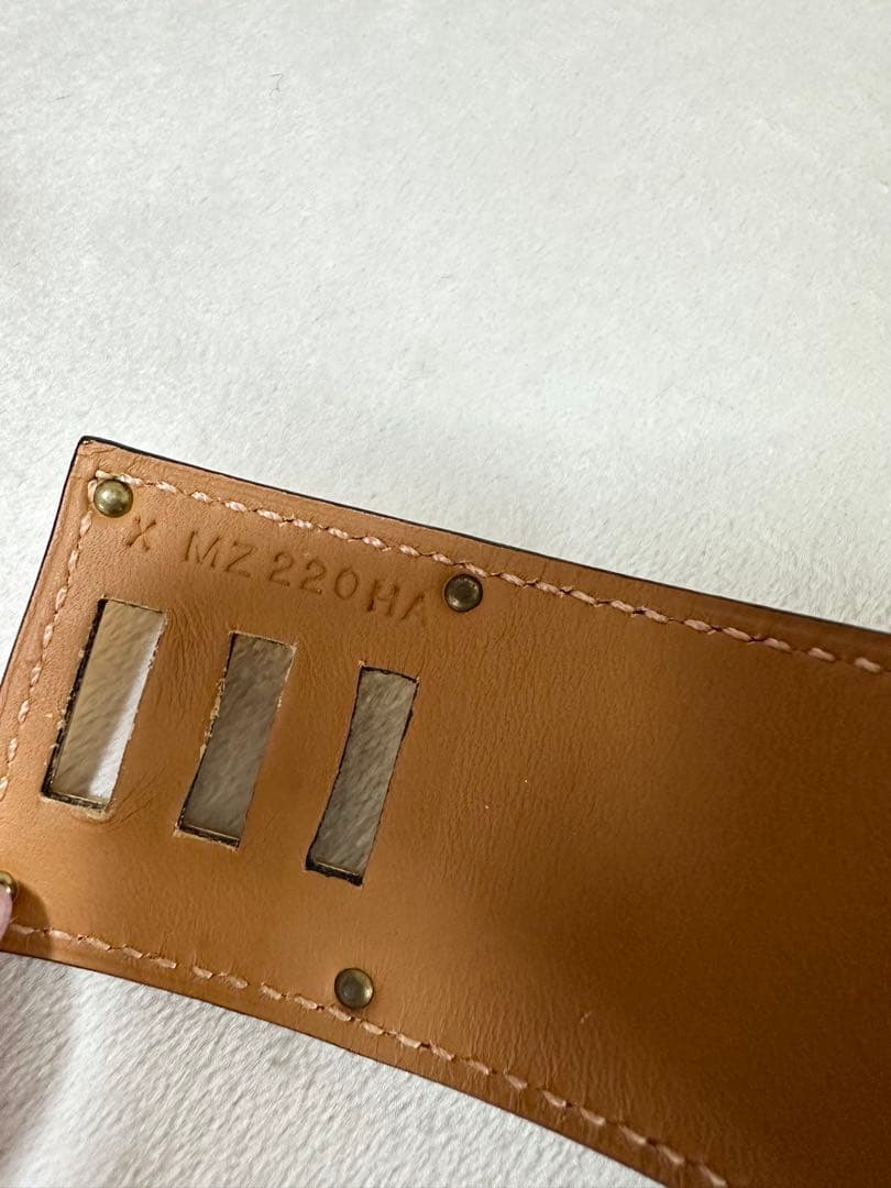 HERMES ケリードッグ　バングル　レザー　ブラック