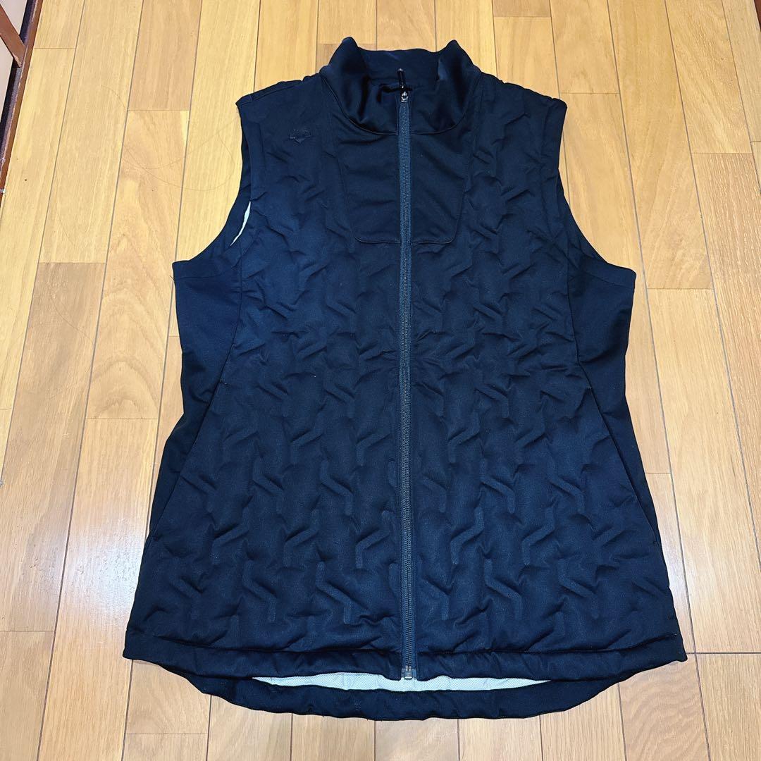 【美品】　DESCENTE デサント　ブラック キルティングダウンベスト