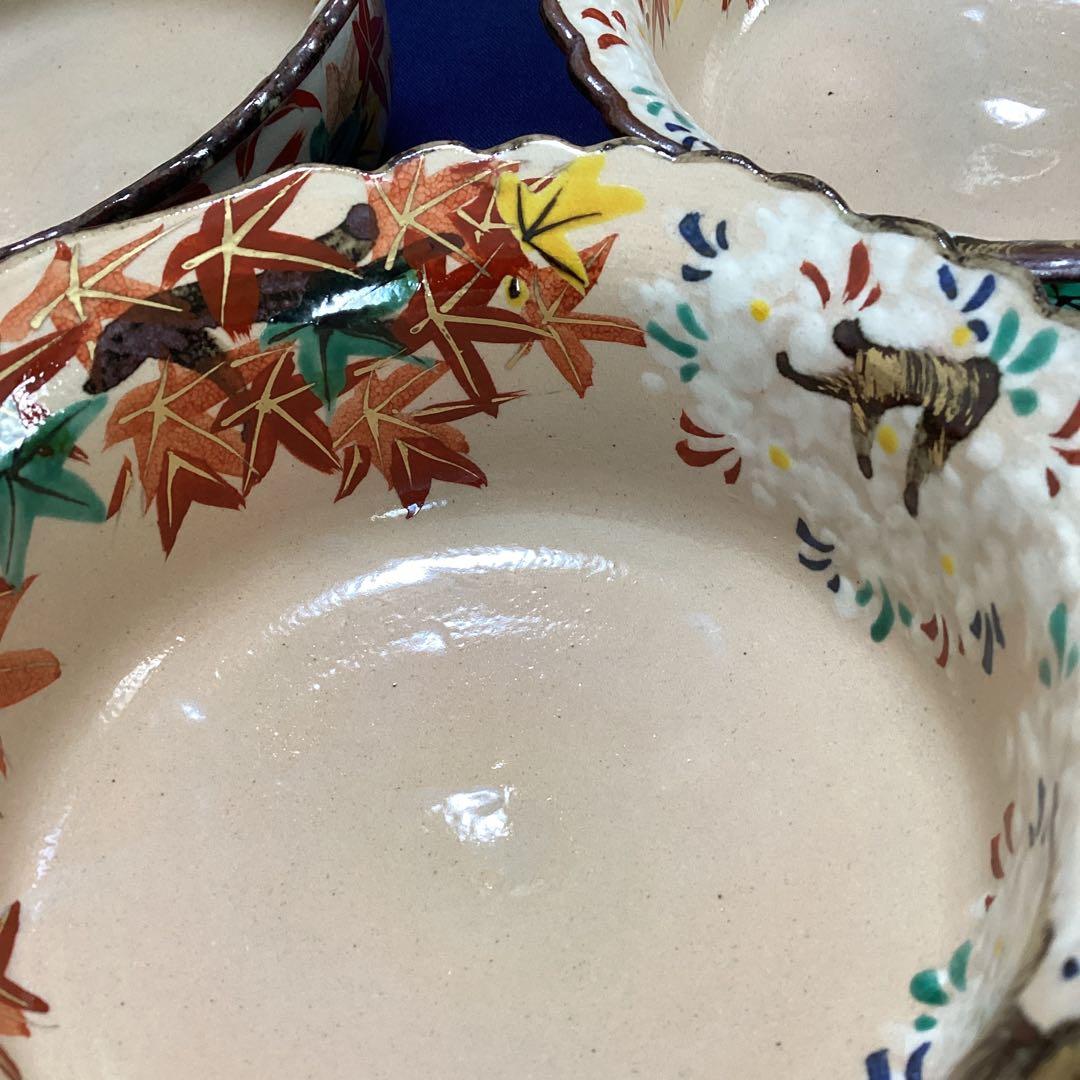 京焼乾山写雲錦向付10客　　新品未使用