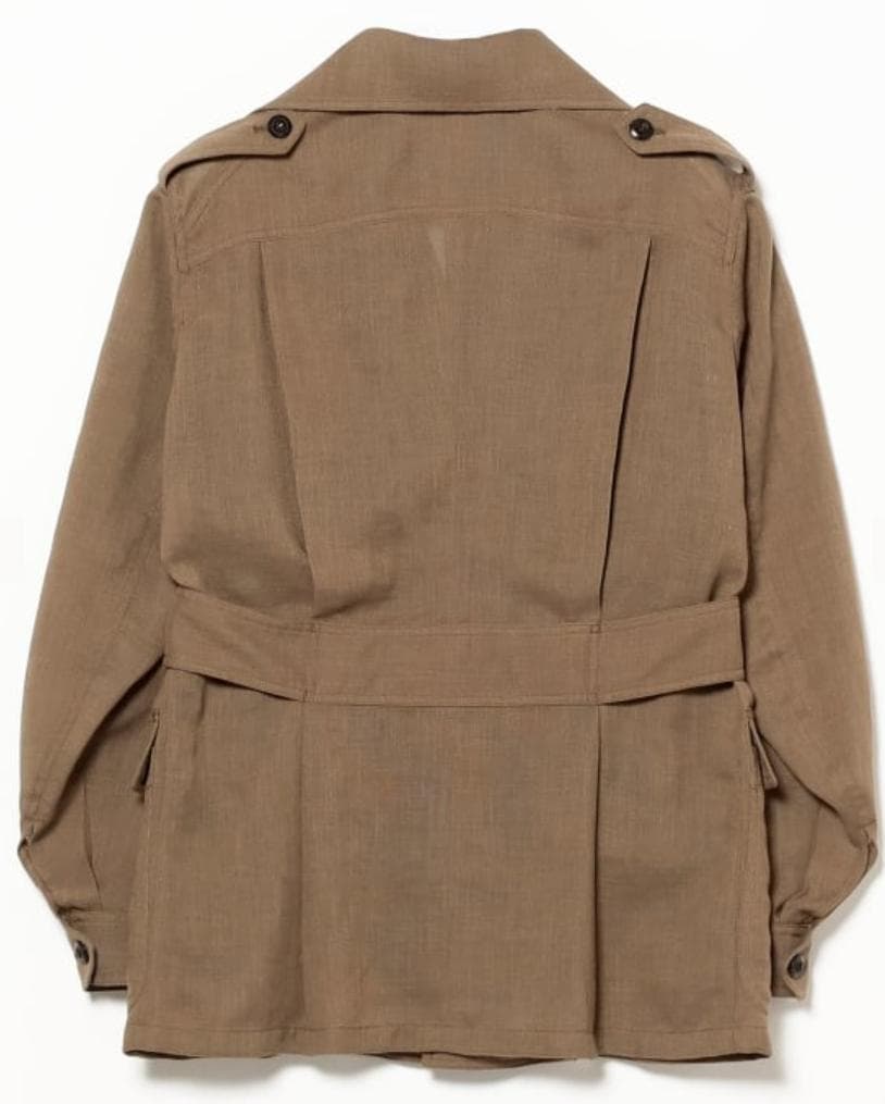 メンズ メッシュ サファリ ジャケット