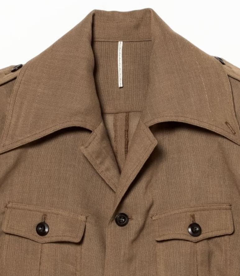 メンズ メッシュ サファリ ジャケット