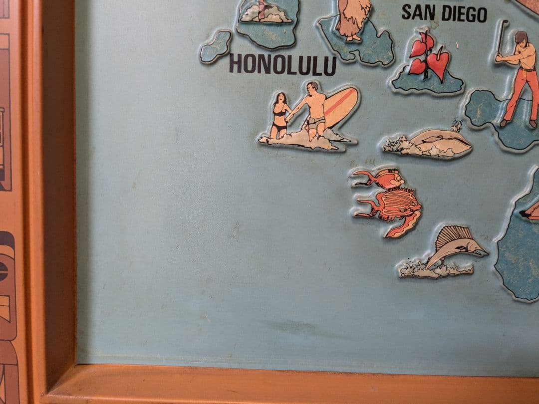 ビンテージ ユナイテッドエアライン アメリカ マップ