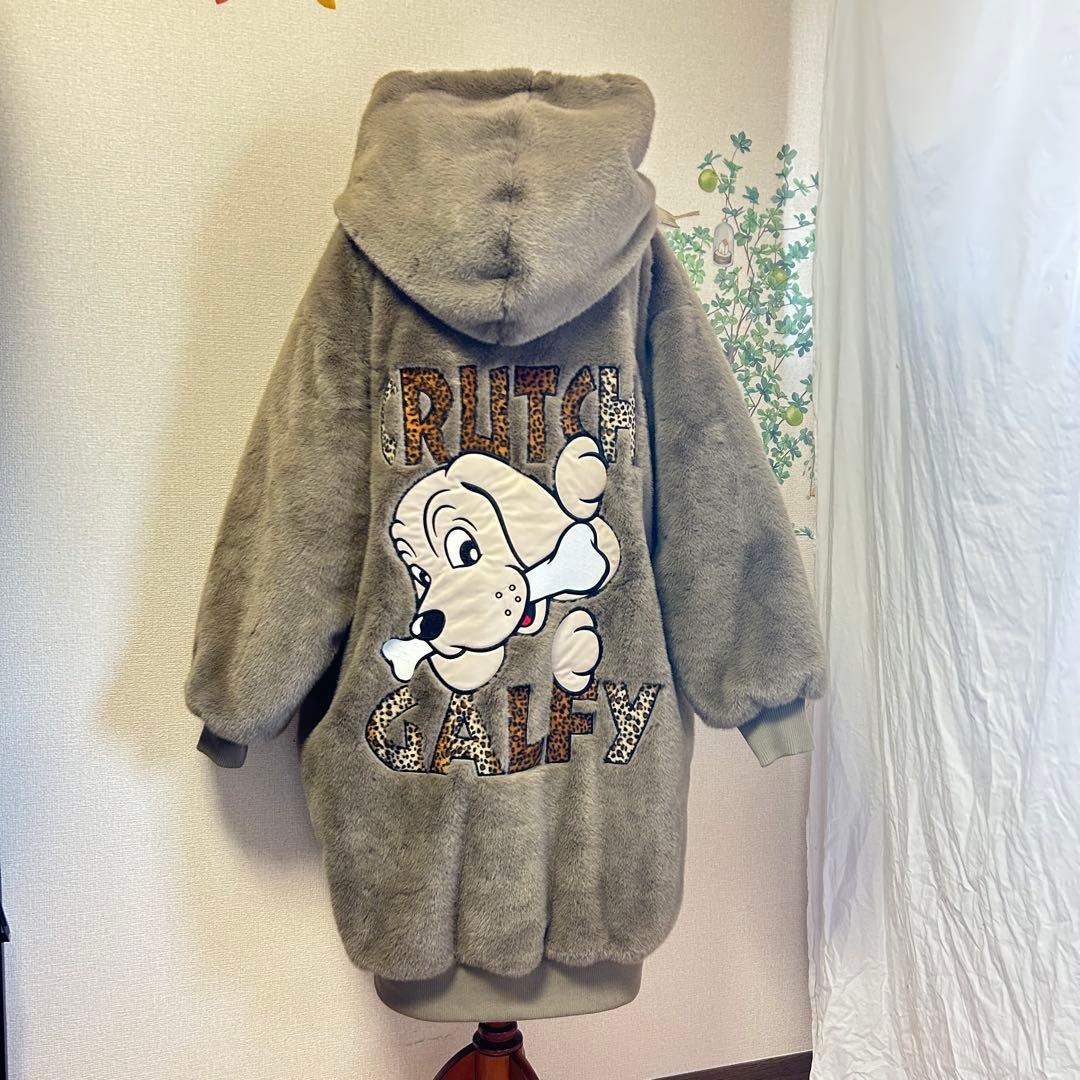 美品　ガルフィー　大セレブコート　ベージュ　サイズフリー