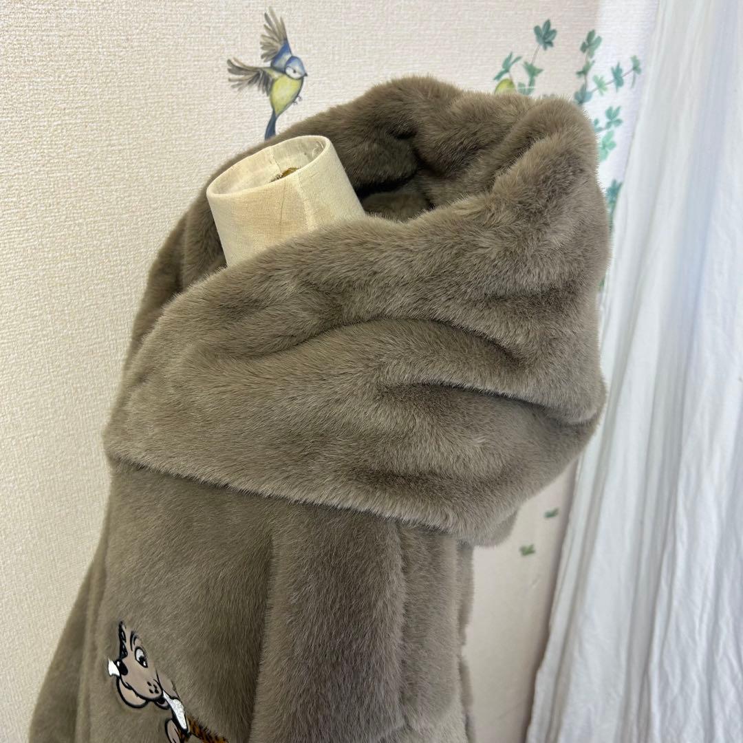 美品　ガルフィー　大セレブコート　ベージュ　サイズフリー