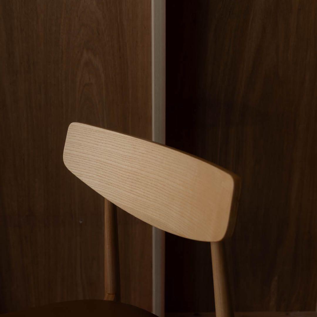 木製ダイニングチェア ベージュ　アッシュ材