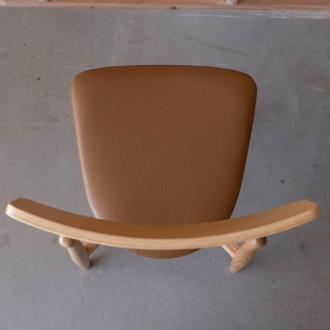 木製ダイニングチェア ベージュ　アッシュ材