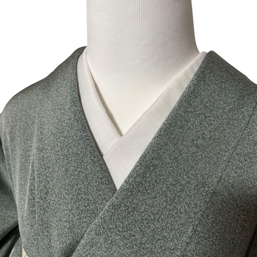 m**様 正絹　訪問着　たたき染め　フルセット　西陣唐織プラチナ箔袋帯　美品