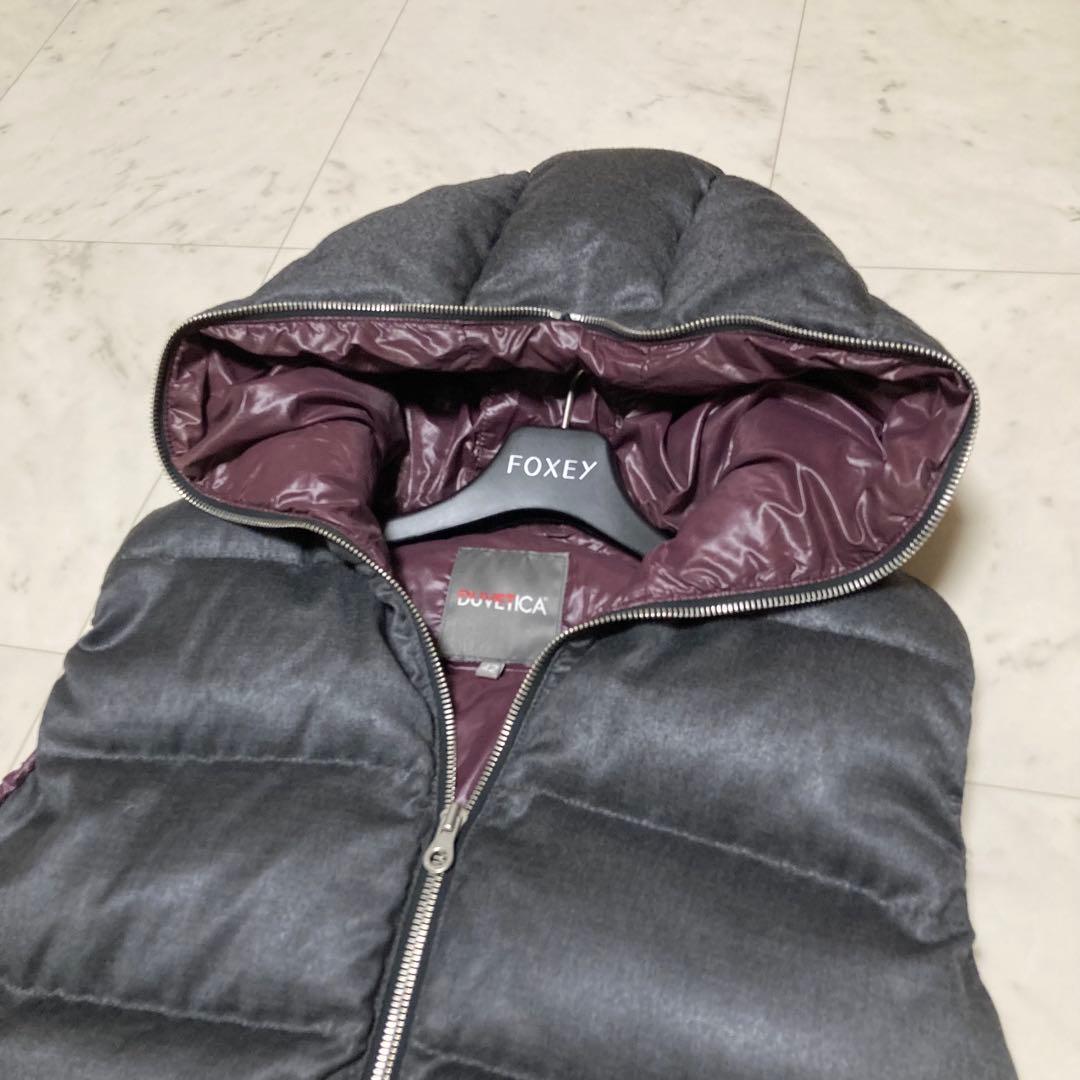 美品　デュベティカ　42　ダウンベスト　FEBEDUE　カシミヤ　ウール