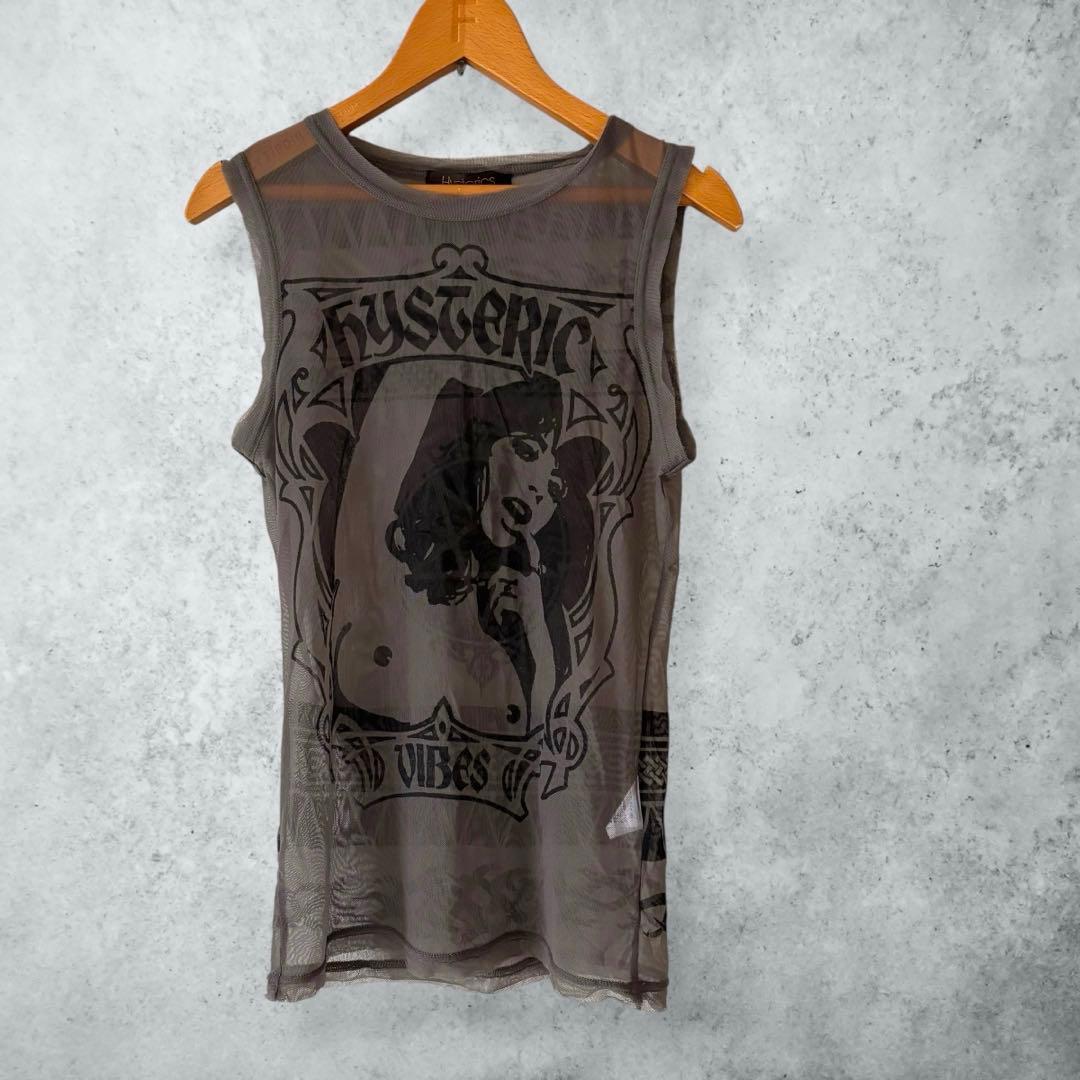 HYSTERICS ヒスガール パワーネット メッシュ シアー トップス