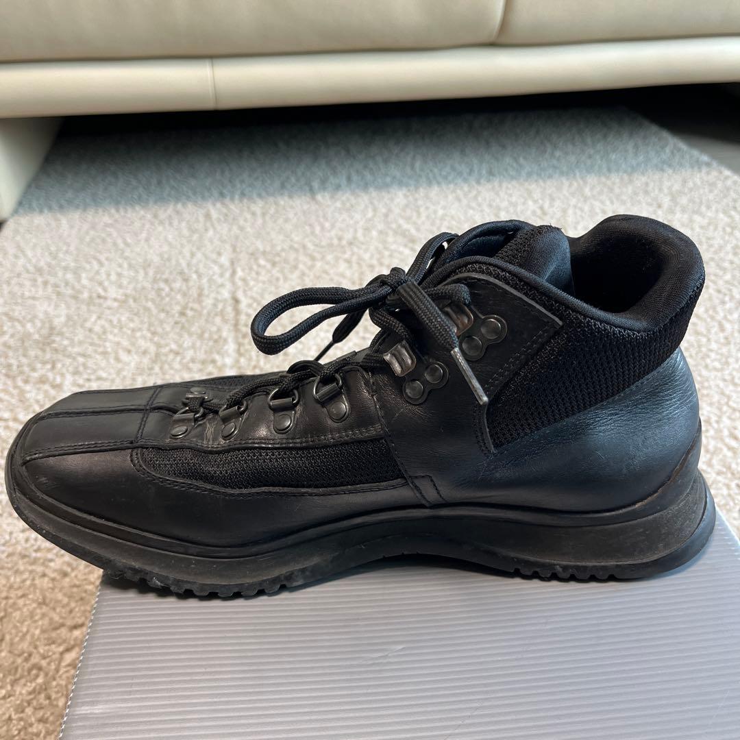 PRADA プラダ メンズ スニーカーブーツ 黒 レザー